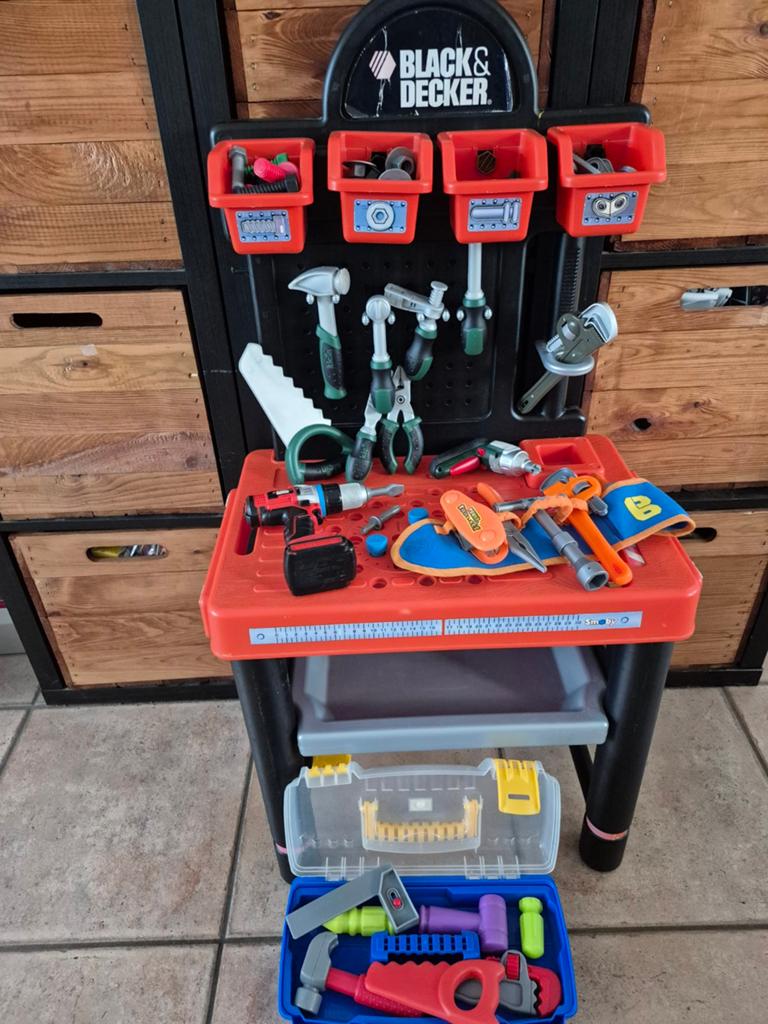 Black & Decker Werkbank Speelgoed met Gereedschap, Ophalen, Gebruikt, Bouwen