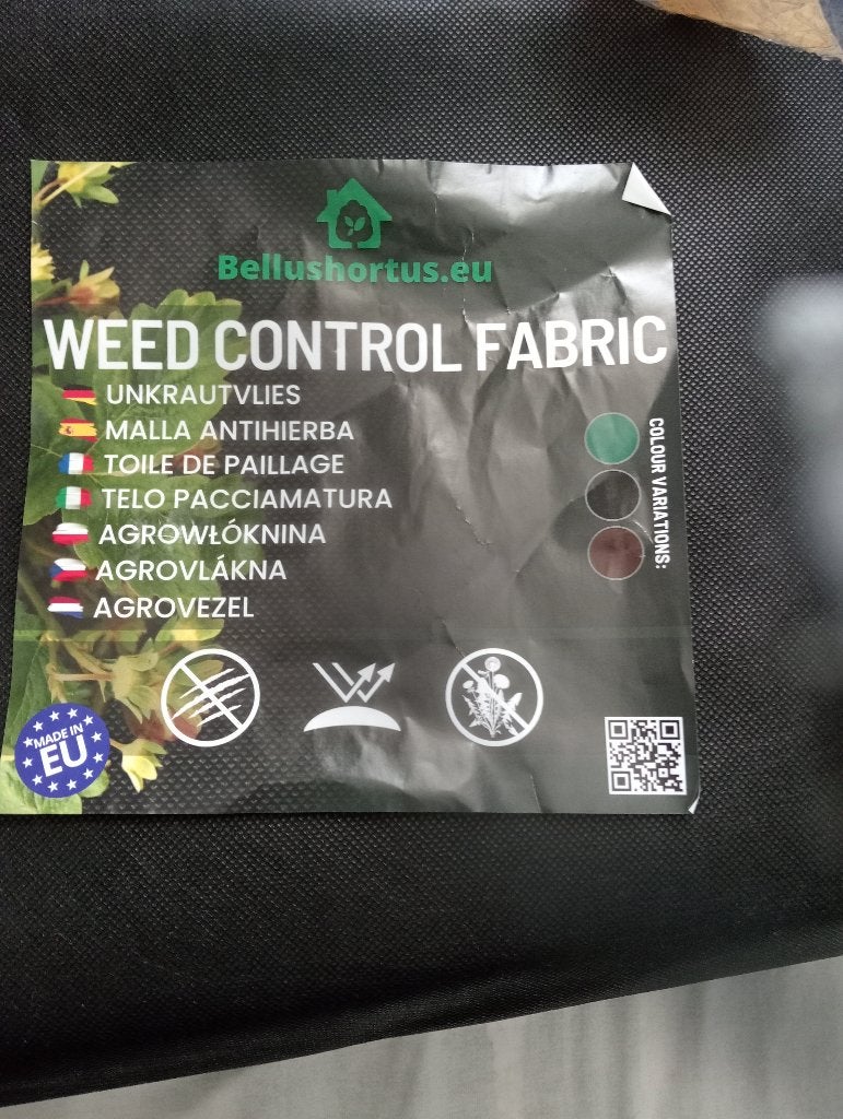 2x Weed Control Fabriek Gronddoek 1.6x30m, Ophalen, Nieuw
