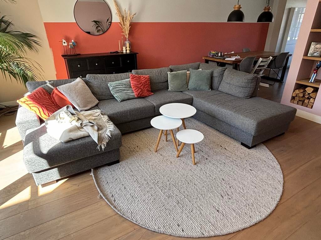 Grote U-vormige bank - Comfortabel en ruim, Ophalen, Gebruikt, Hoekbank, 300 cm of meer