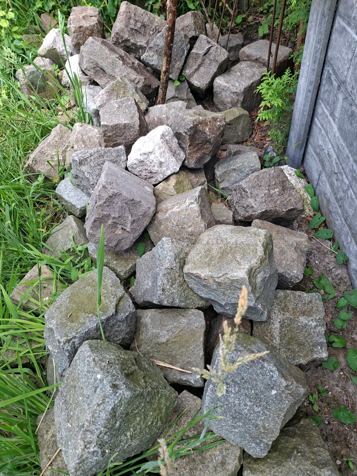 Zweeds granieten keien voor pad of border, Tuin en Terras, Grind, Keien en Split, Ophalen, Gebruikt