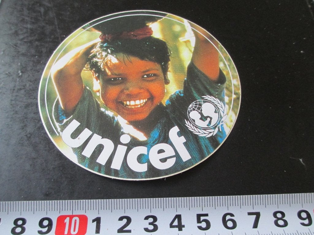 sticker 185 UNICEF, Verzamelen, Ophalen, Zo goed als nieuw