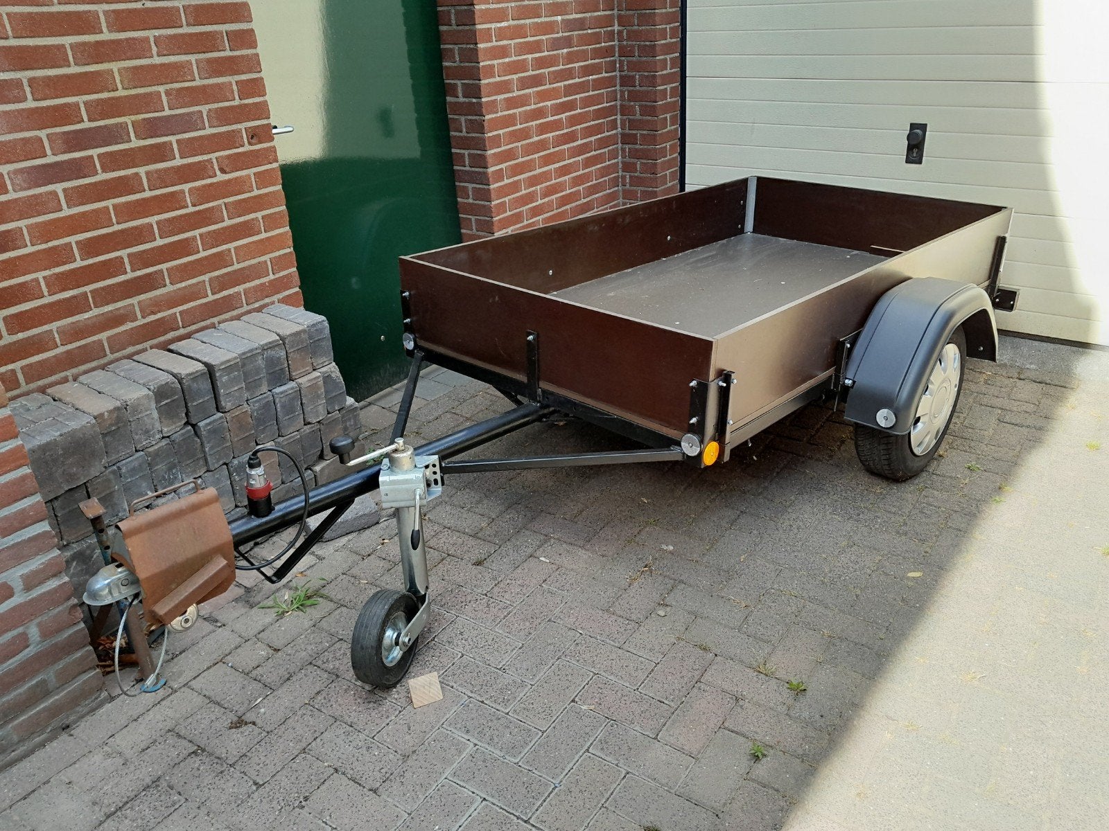 Nette aanhanger 750kg quad of motor aanhanger, Ophalen, Gebruikt