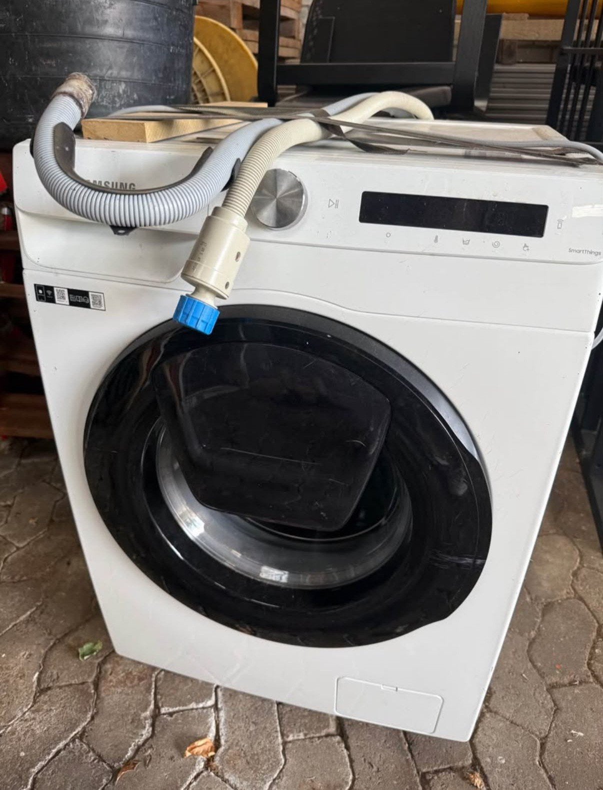 Samsung Eco Bubble Wasmachine WW90T554AAW/S2 - 9kg, Ophalen, 1200 tot 1600 toeren, 8 tot 10 kg, Zo goed als nieuw