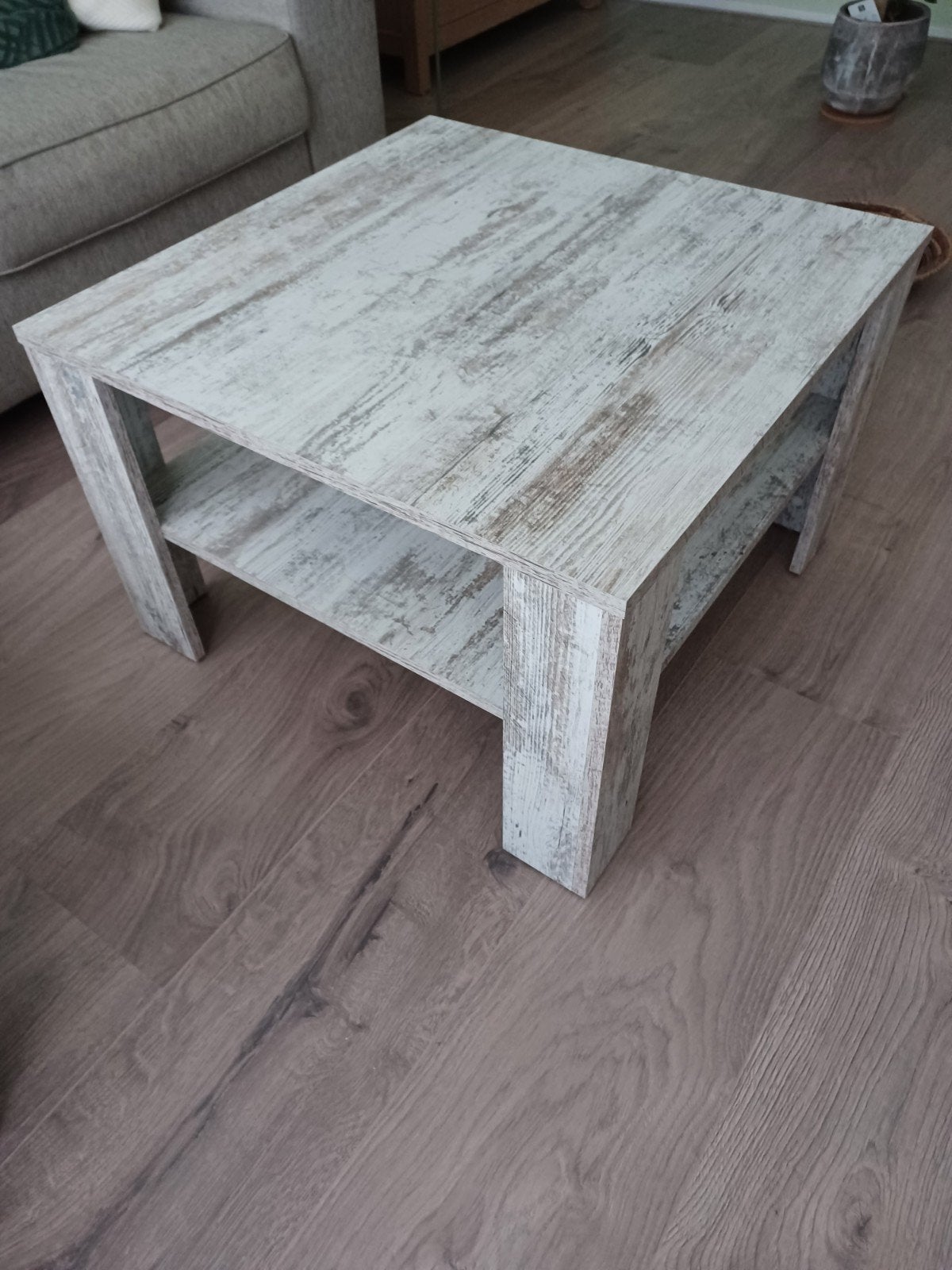 Salontafel, hoektafel, Huis en Inrichting, Tafels | Salontafels, Ophalen, Zo goed als nieuw, Rechthoekig, Minder dan 50 cm
