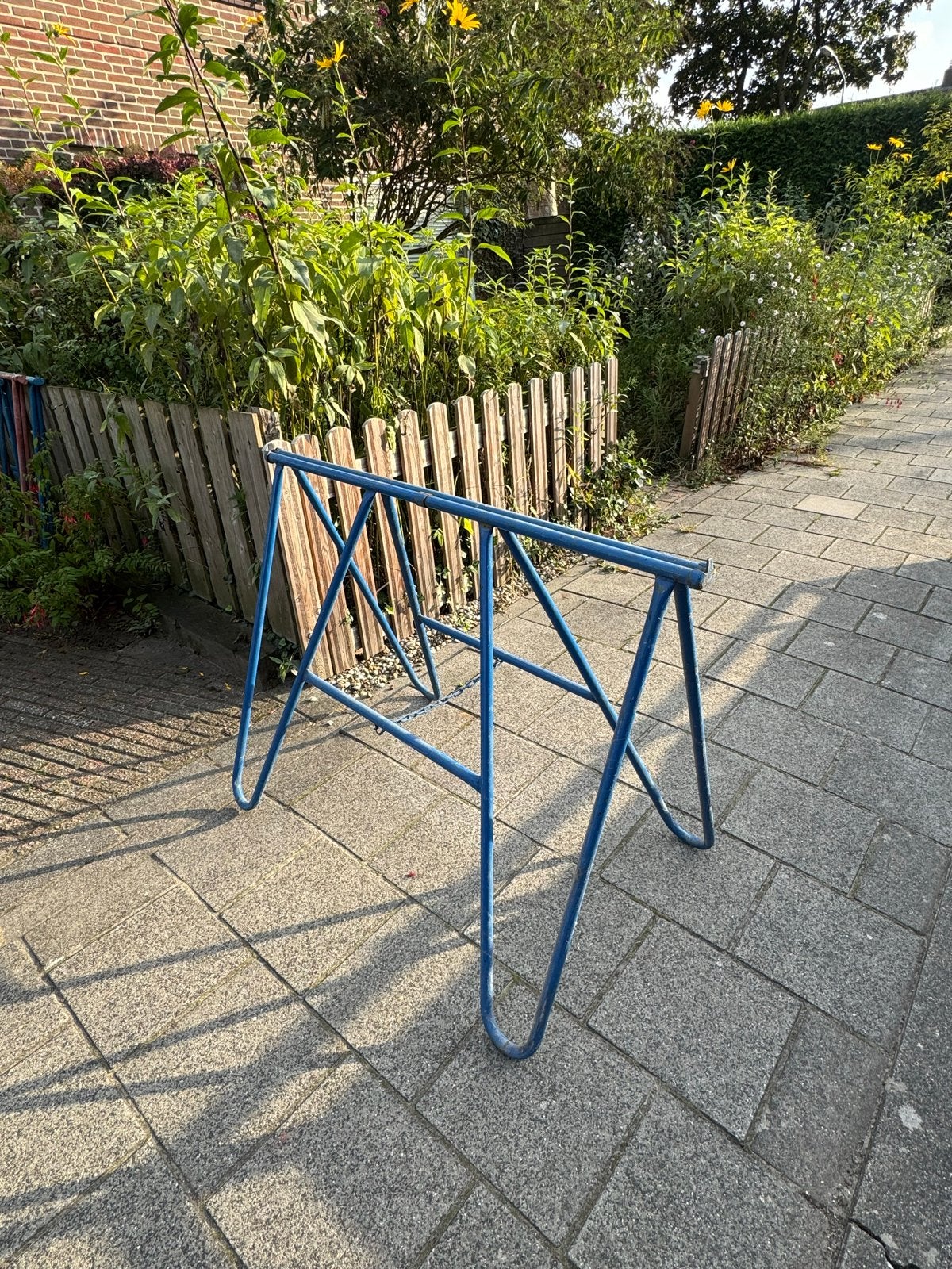 Blauwe schragen - Stevige en veelzijdige werkbankondersteuni, Doe-het-zelf en Verbouw, Ophalen, Gebruikt, Overige typen, Minder dan 2 meter