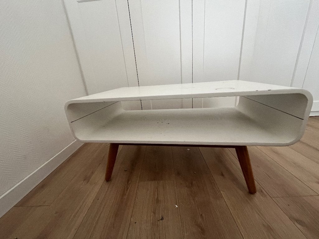 Zuiver salon/ tv tafeltje hout, Ophalen, Gebruikt, 50 tot 100 cm, 50 tot 100 cm