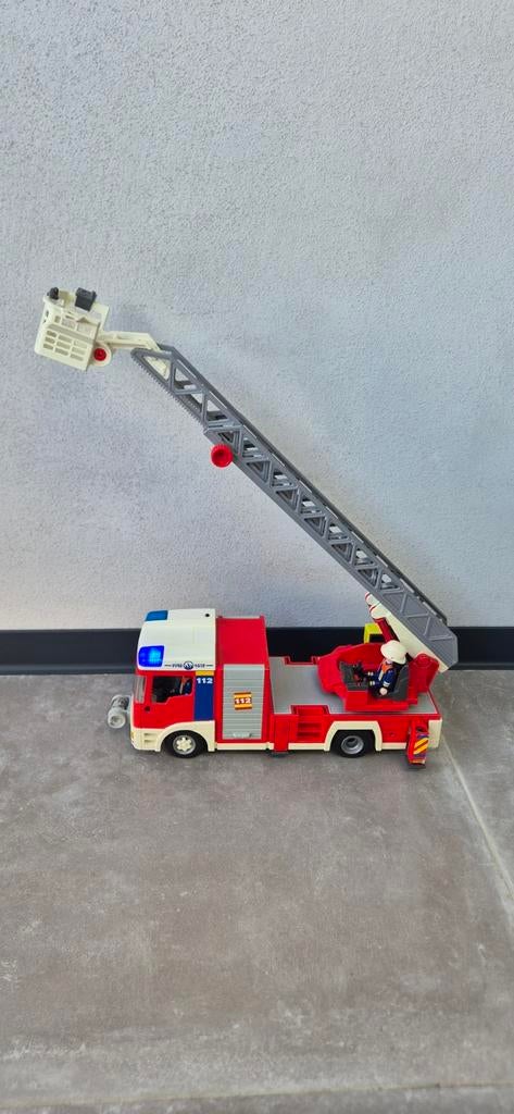 Playmobil Brandweerwagen (oud model)met uitschuifbare ladder, Kinderen en Baby's, Speelgoed | Overig, Gebruikt, Jongen of Meisje