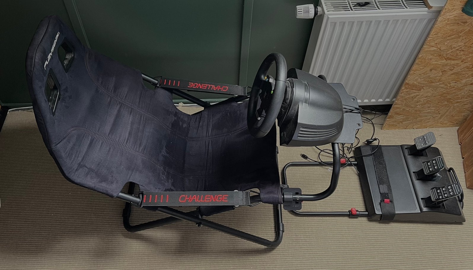 Playseat challange racestoel +thrustmaster TMX + pedalen set, Spelcomputers en Games, Force feedback, Ophalen, Gebruikt, Racestoel