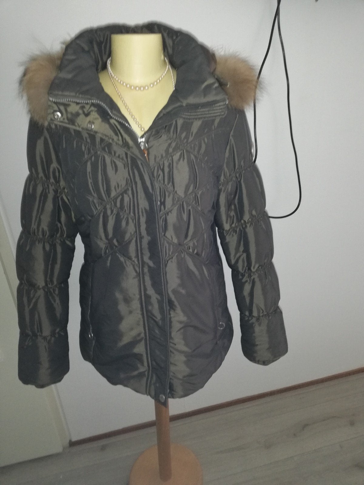 LUHTA Prachtige jas mt 42 mooi bont, LUTHA, Bruin, Verzenden, Maat 42/44 (L)