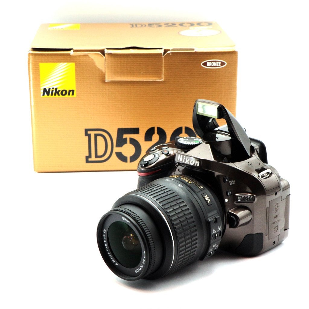 Zeldzame Nikon D5200 Bronze Brown Edition + AF-S 18-55mm VR, Spiegelreflex, Ophalen of Verzenden, Zo goed als nieuw, 24 megapixels
