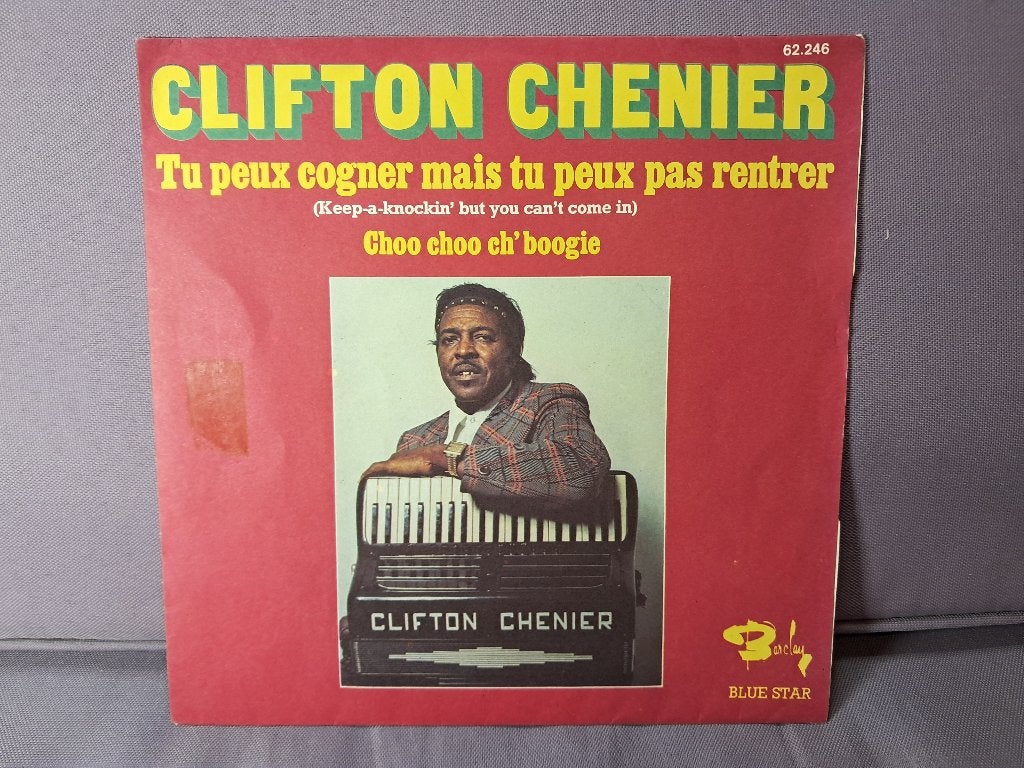 45t. Clifton Chenier - Tu peux cogner mais tu peux pas. ex+, Gebruikt, Overige genres, 7 inch, Ophalen of Verzenden