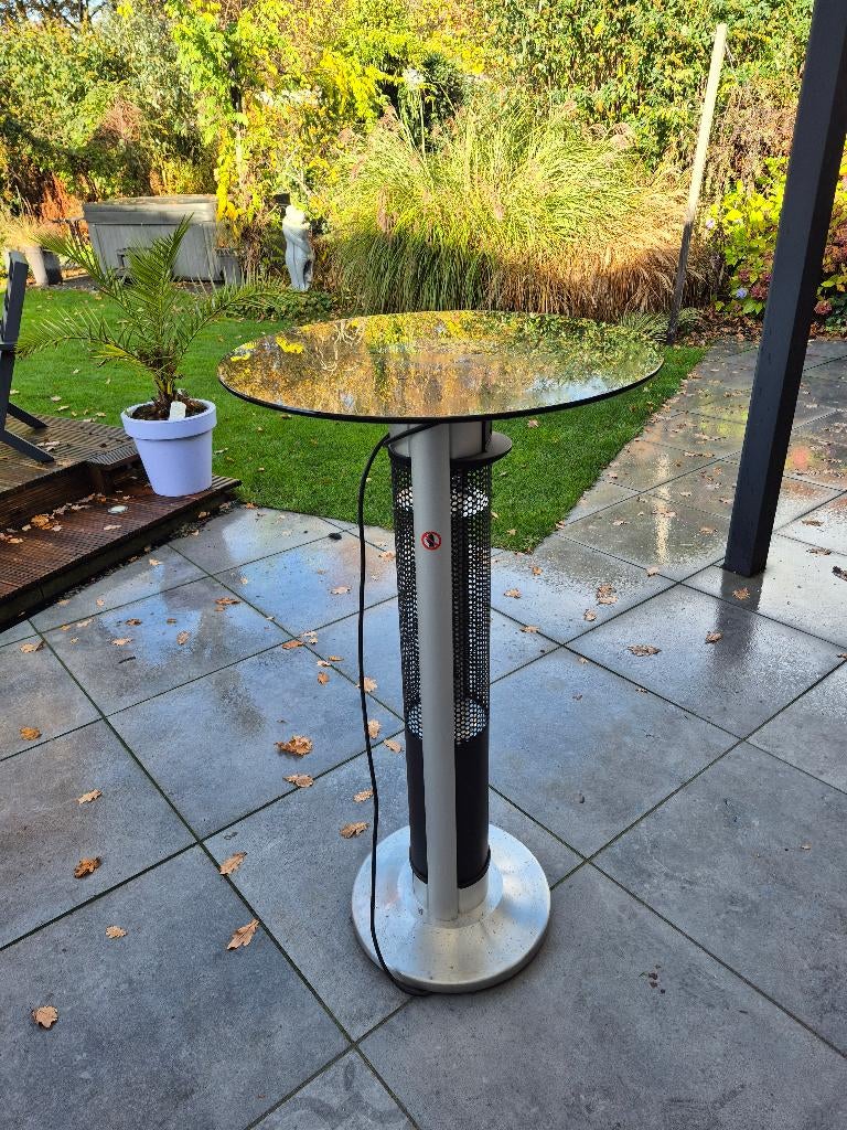 terras heather/statafel, Tuin en Terras, Terrasverwarmers, Ophalen, Gebruikt, Elektrisch, Vloer