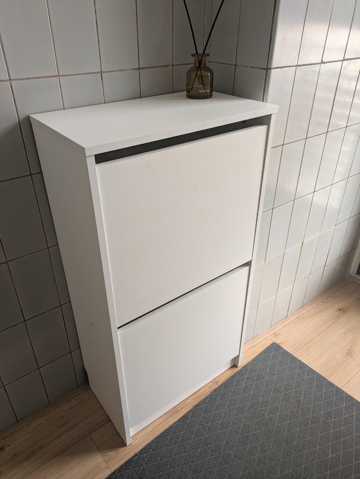 IKEA schoenenkast met 2 vakken, wit, Ophalen, Gebruikt, Modern