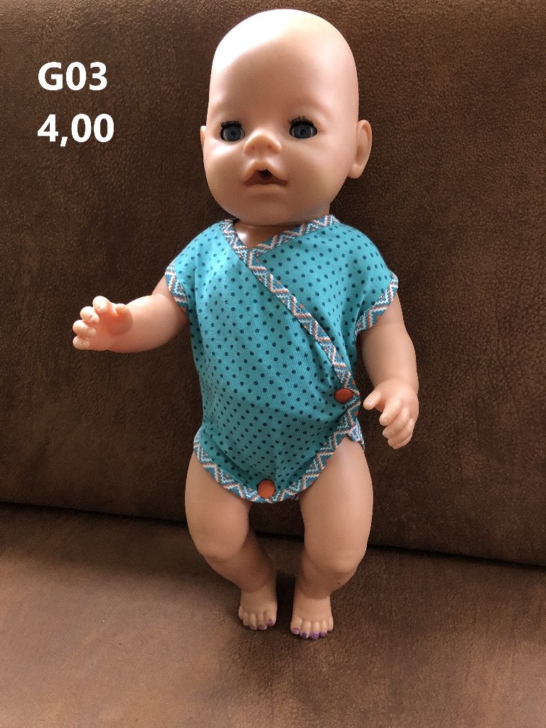 Poppenkleertjes baby born. Rompertje. Opbrengst KiKa., Ophalen, Nieuw, Babypop
