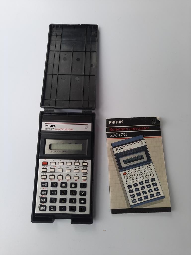 Zeldzame vintage rekenmachine PHILIPS SBC 1704, 1985., Ophalen, Gebruikt