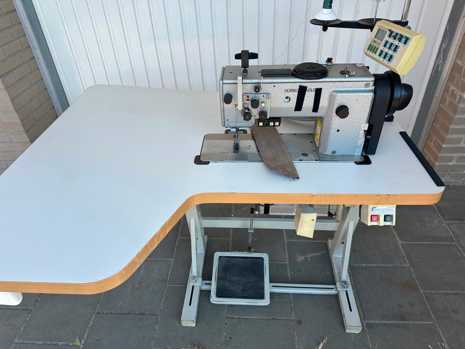 Durkopp Adler leermachine drievoudig transport, Industrieel, Ophalen, Overige merken, Naaimachine