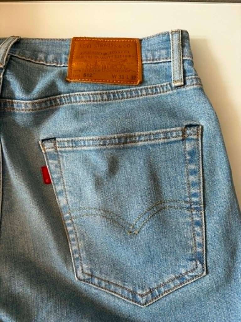 Levi's 512 Slim Taper Jeans, Blauw, Ophalen of Verzenden, Zo goed als nieuw, W30 - W32 (confectie 38/40)
