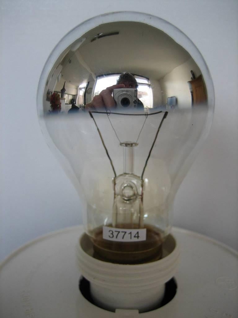 Vintage gloeilamp Splendor kopspiegellamp, Huis en Inrichting, Ophalen of Verzenden, Gebruikt, Overige fittingen, Gloeilamp
