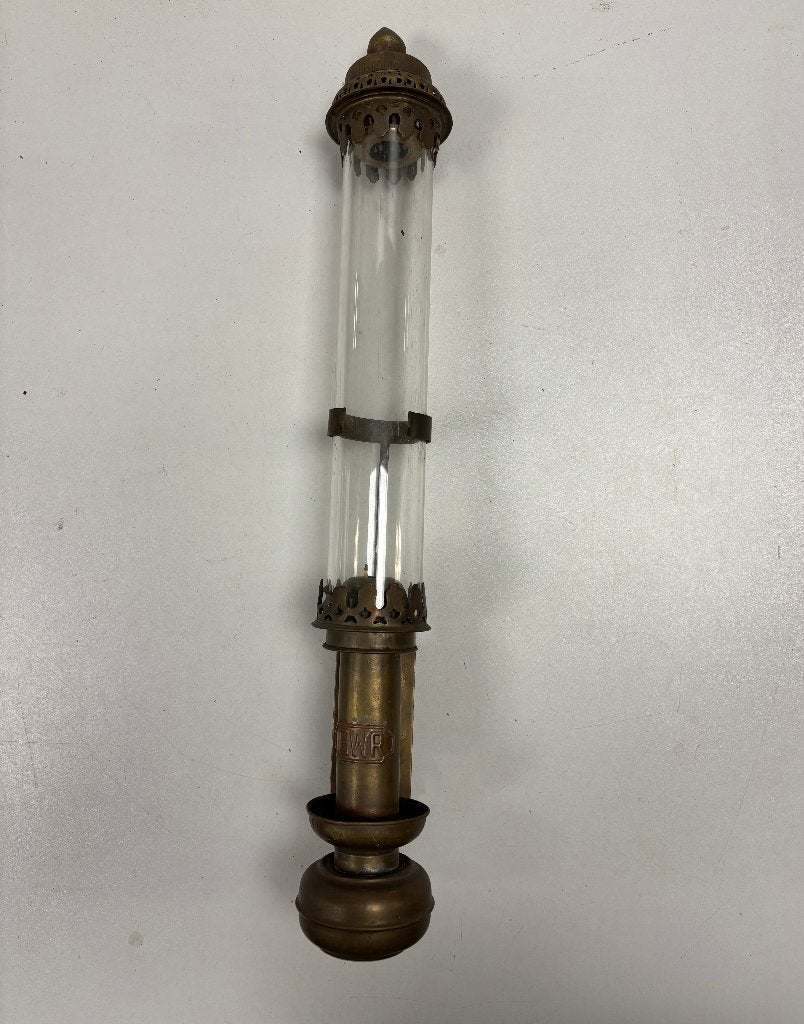 * Antieke treinwagonlamp 19e of vroege 20e eeuw, Antiek en Kunst, Ophalen of Verzenden