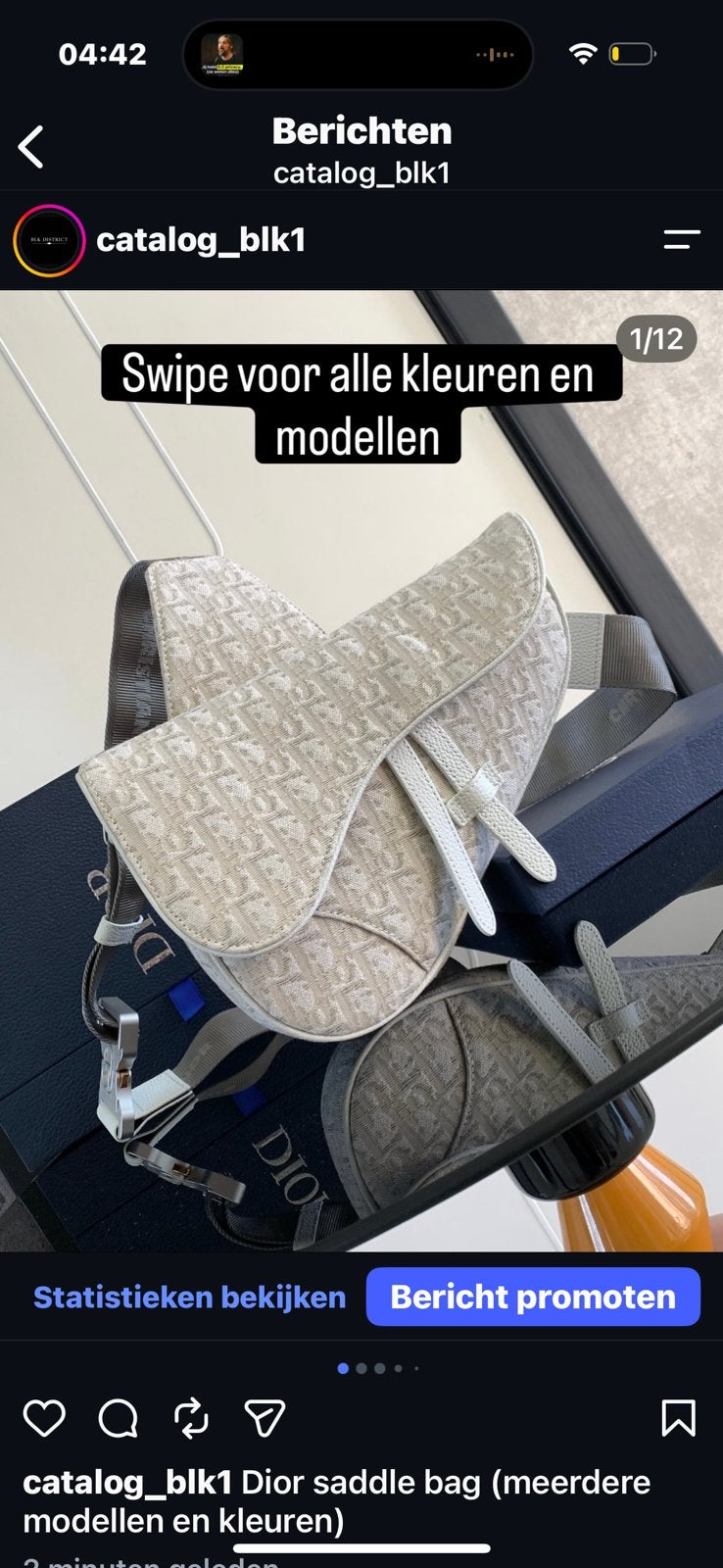 Meerdere kleuren modellen dior saddle bag, Ophalen of Verzenden, Zo goed als nieuw, Overige merken