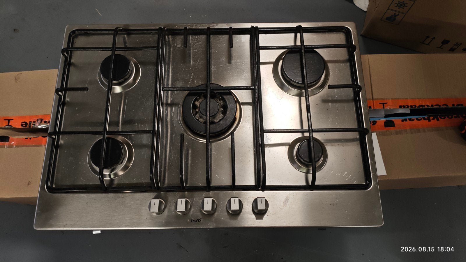 Zanussi gasfornuis 51 x 74,5 cm - 5 pitten, Witgoed en Apparatuur, Kookplaten, Ophalen, Gebruikt, Gas, Vrijstaand