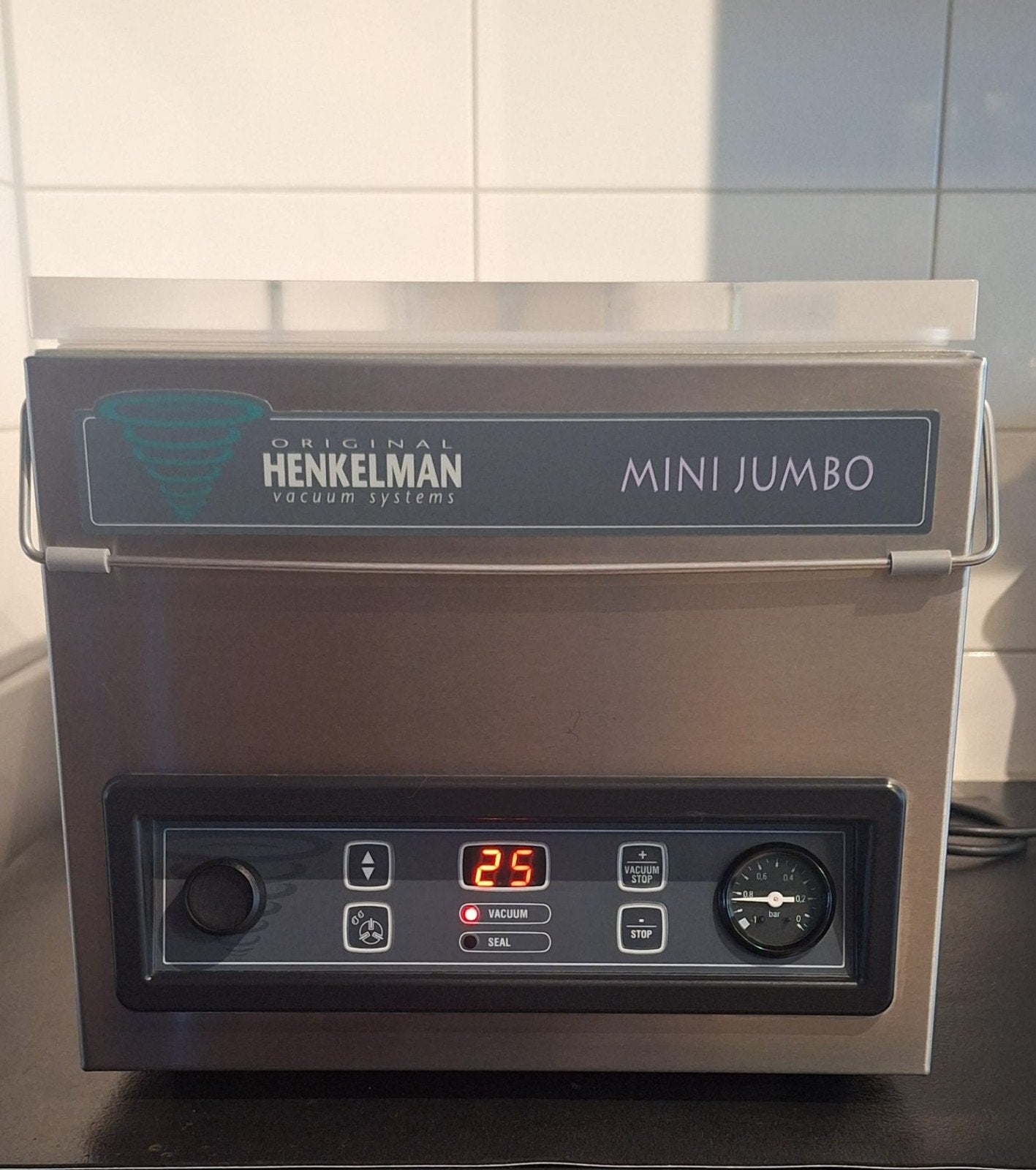 Henkelman Mini Jumbo,  vacuümmachine, Ophalen, Overige typen, Zilver, Zo goed als nieuw