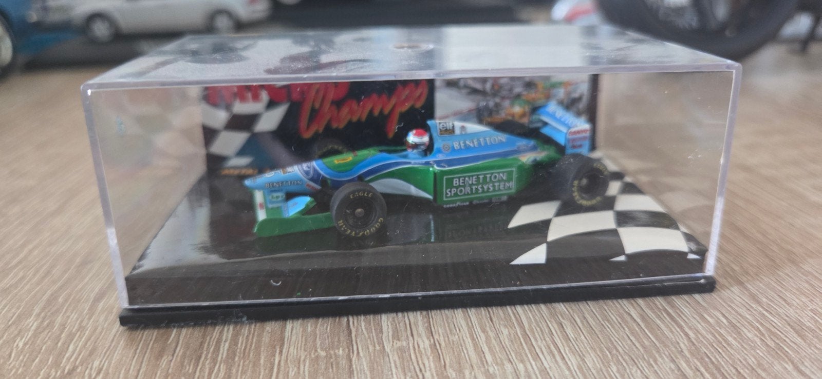 Microchamps Benetton Formule 1 modelauto (Jos verstappen), Ophalen of Verzenden, Zo goed als nieuw, Auto