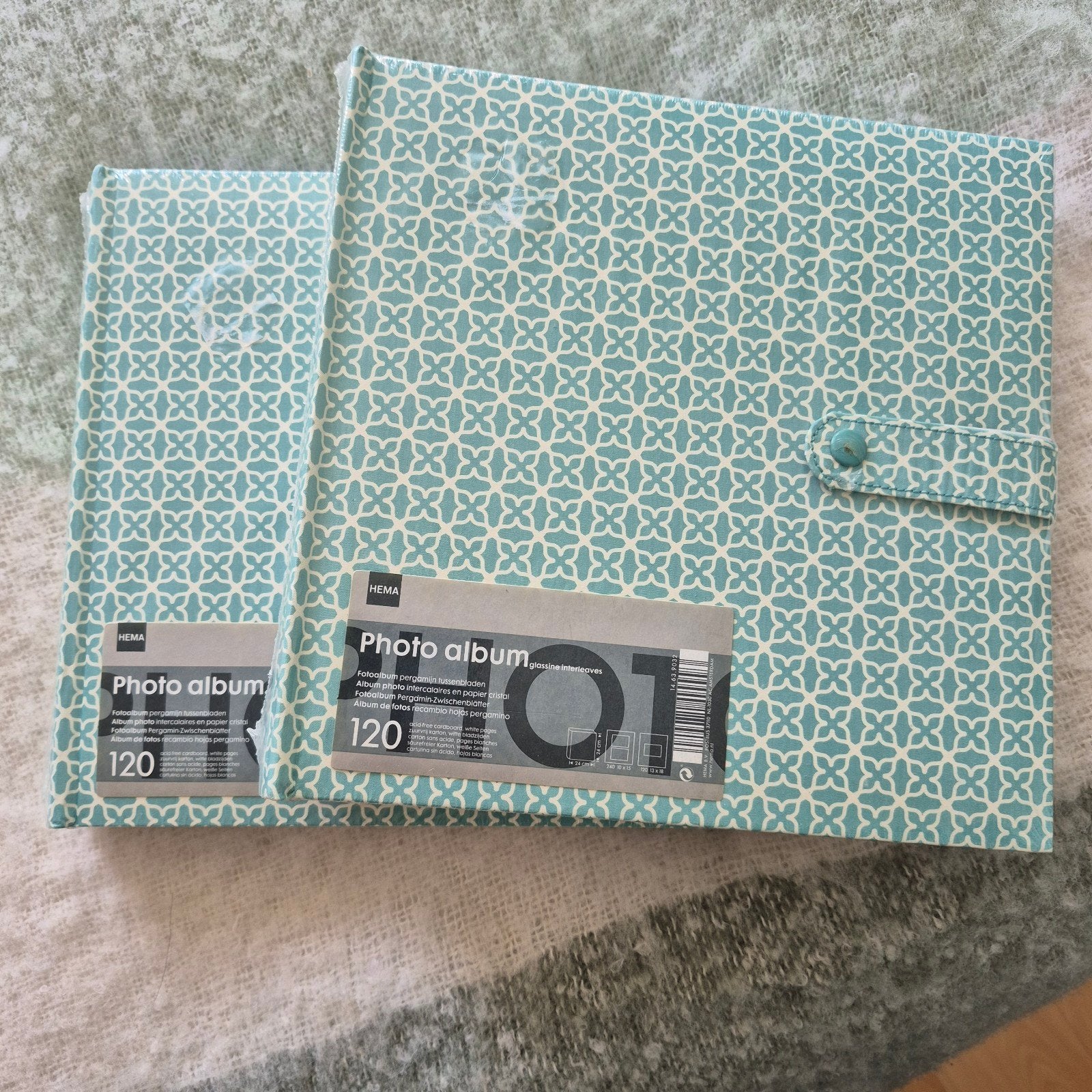 2x Nieuwe Hema Fotoalbums met Pergamijn Tussenbladen, Plakboek, Meerkleurig, Nieuw, Ophalen of Verzenden