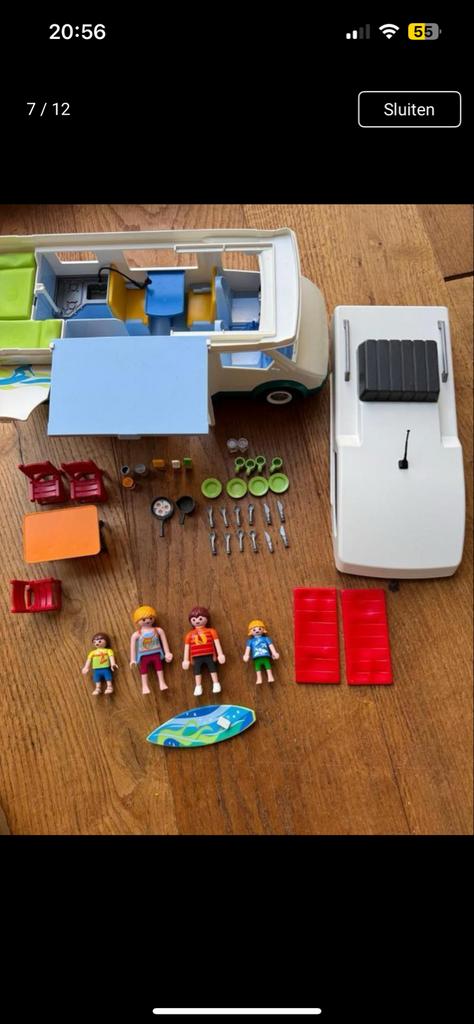 Playmobil camper compleet 6671, Ophalen of Verzenden, Gebruikt