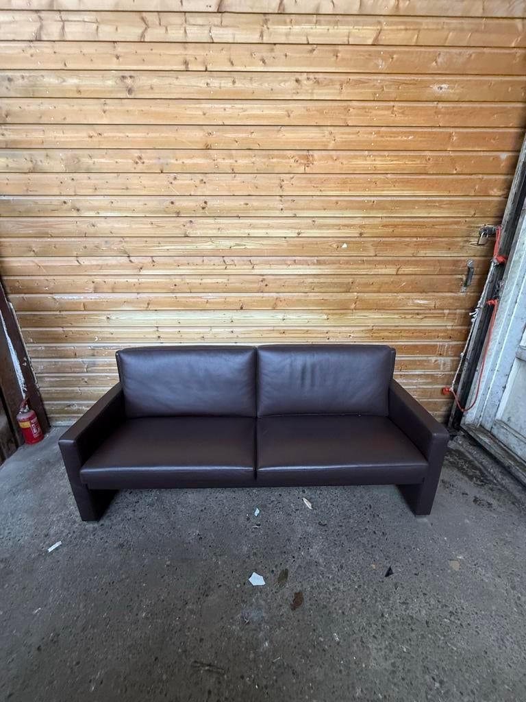 Leolux Timandra bank 2,5-zits ( 172cm ) in bruin leder, Ophalen, Gebruikt, 150 tot 200 cm, Tweepersoons