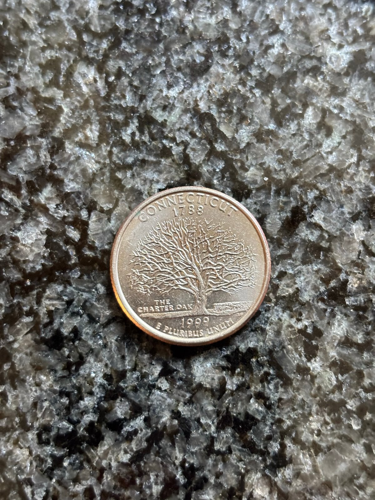 Amerikaanse Quarter Dollar - Connecticut 1999, Verzenden, Noord-Amerika, Losse munt