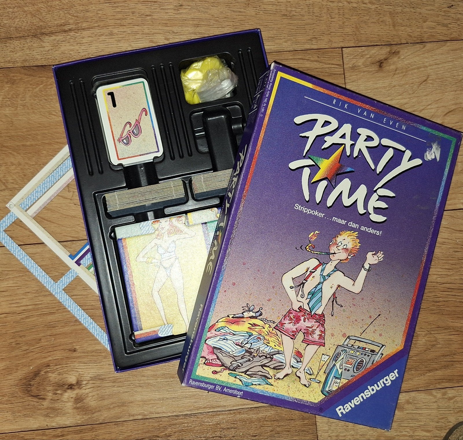 Party Time: Strippoker... maar dan anders! Bordspel, Een of twee spelers, Ophalen of Verzenden, Zo goed als nieuw, Ravensburger