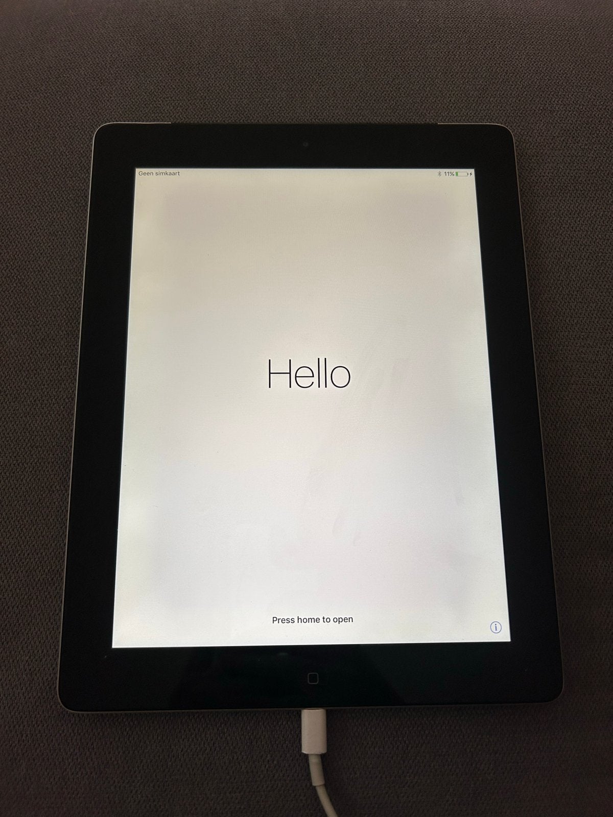 iPad 4e generatie uit 2012, Computers en Software, Apple iPads, Apple iPad, Zo goed als nieuw, 64 GB, Zilver