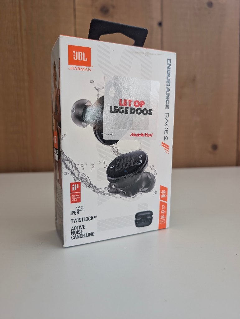 JBL Endurance Race 2 draadloze oordopjes Zwart NIEUWSTAAT, Audio, Tv en Foto, Koptelefoons, In-ear, JBL, Bluetooth, N.v.t.
