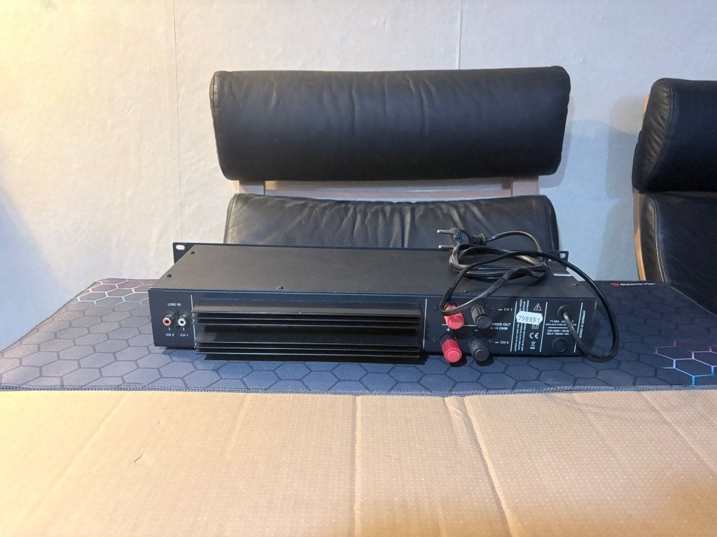 MC Crypt MP-2000 PA amplifier, Gebruikt, 120 watt of meer, Stereo, Ophalen