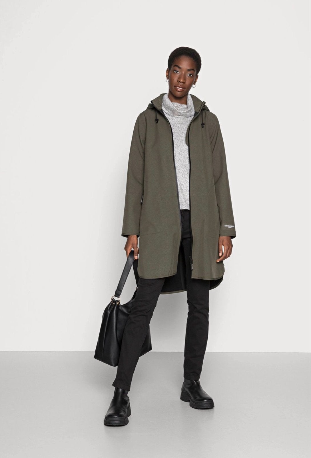 Ilse Jacobsen Rain128 Parka - Army Groen, Ophalen, Zo goed als nieuw, Maat 36 (S), Groen