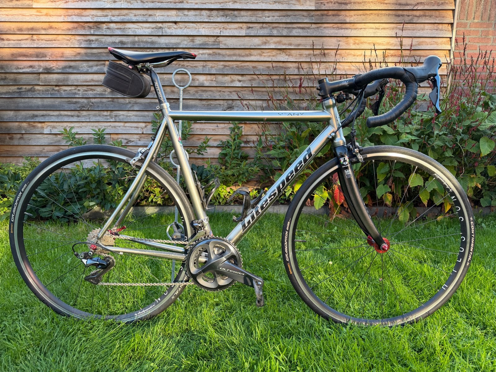 Litespeed Tuscany Titanium racefiets 57 cm, 28 inch, Gebruikt, Velgrem, 57 tot 61 cm