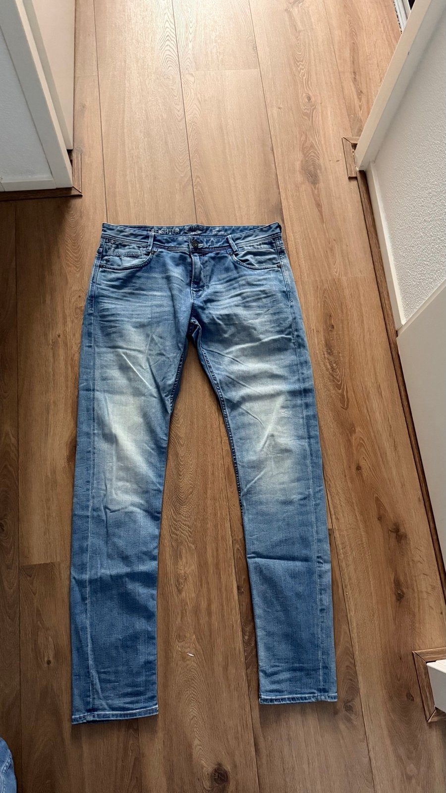 Mooie blauwe jeans PME Legend Freighter- maat W38 L38, Kleding | Heren, Ophalen of Verzenden, Gedragen, Blauw, Overige jeansmaten
