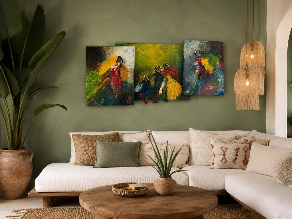 Groot modern 3D reliëfschilderij – Gesigneerd HB (2015), Antiek en Kunst, Ophalen of Verzenden