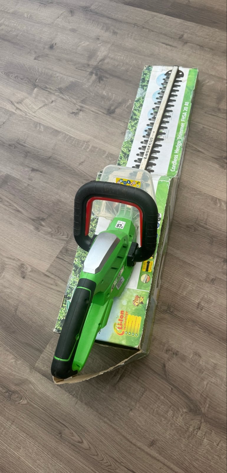 Florabest Cordless Heggenschaar FHSA 20 A1 - Kort Gebruikt, Tuin en Terras, Heggenscharen, Ophalen of Verzenden, Gebruikt, Accu
