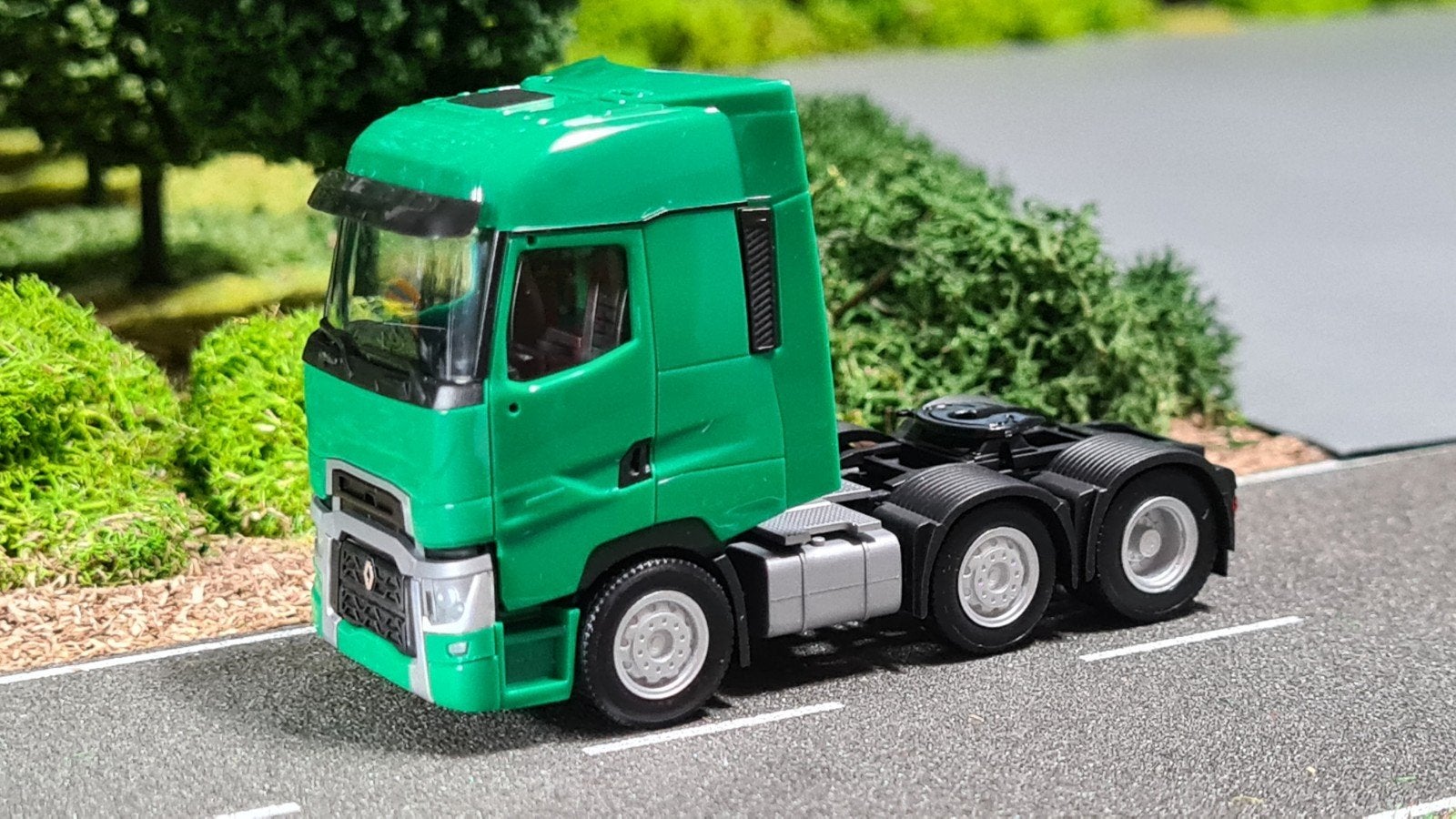 227 Herpa 1:87 Renault T High 6x2 voorloopas trekker, Ophalen of Verzenden, Nieuw, Bus of Vrachtwagen, Herpa