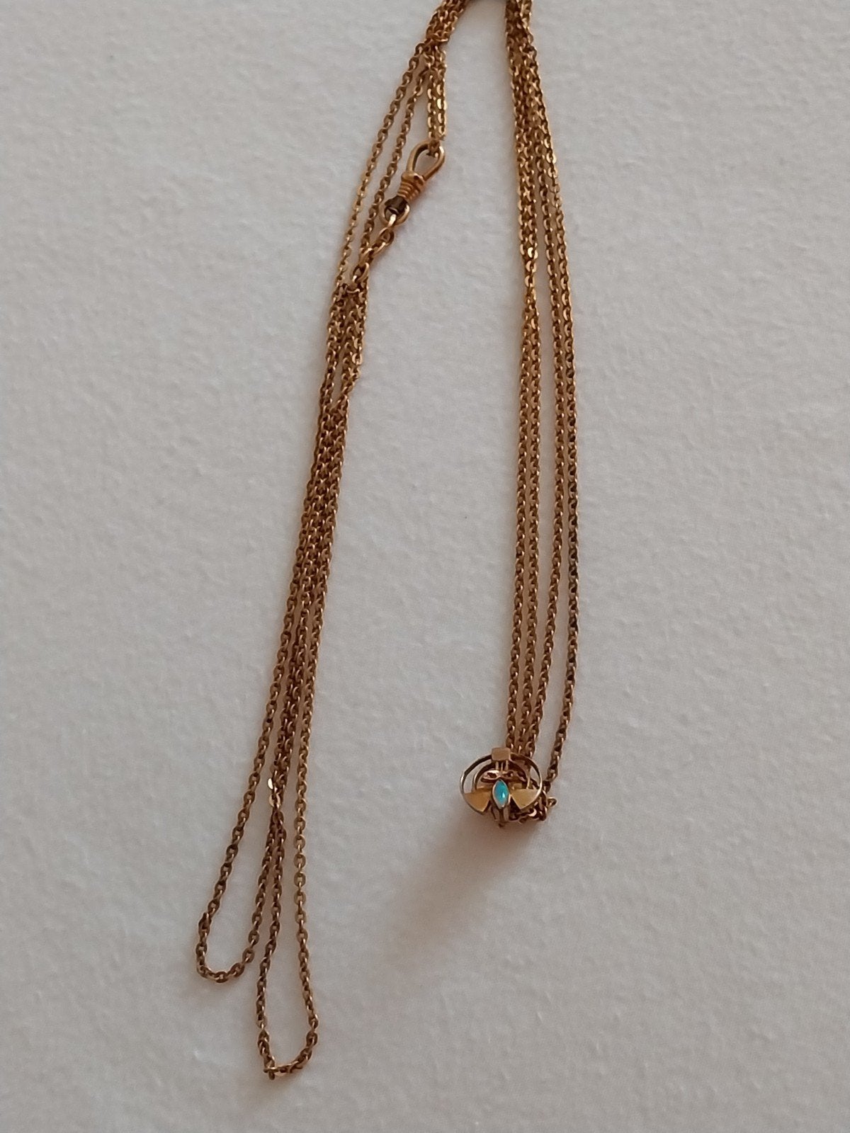 Antieke ketting, Sieraden, Tassen en Uiterlijk, Kettingen, Verzenden, Zo goed als nieuw, Goud, Goud