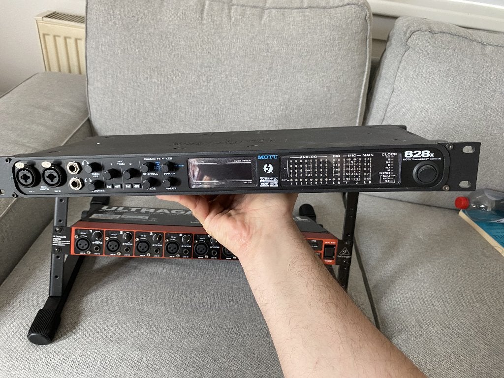 Motu 828x Audio Interface + Behringer ADA 8200, Ophalen of Verzenden, Zo goed als nieuw, 10 tot 20 kanalen, Microfooningang