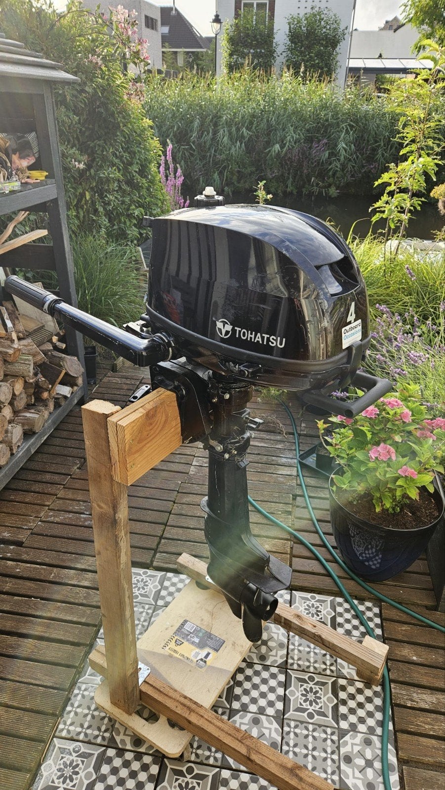 Tohatsu 4pk motor 2023 met lek, Ophalen, Gebruikt, Minder dan 5 pk, Viertaktmotor