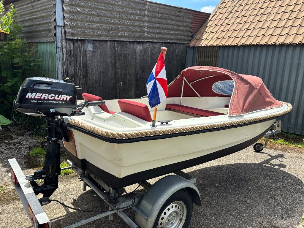 Garda 390 sloep met trailer (optioneel elek of benz motor), Ophalen, Overige merken, Gebruikt, 4 m