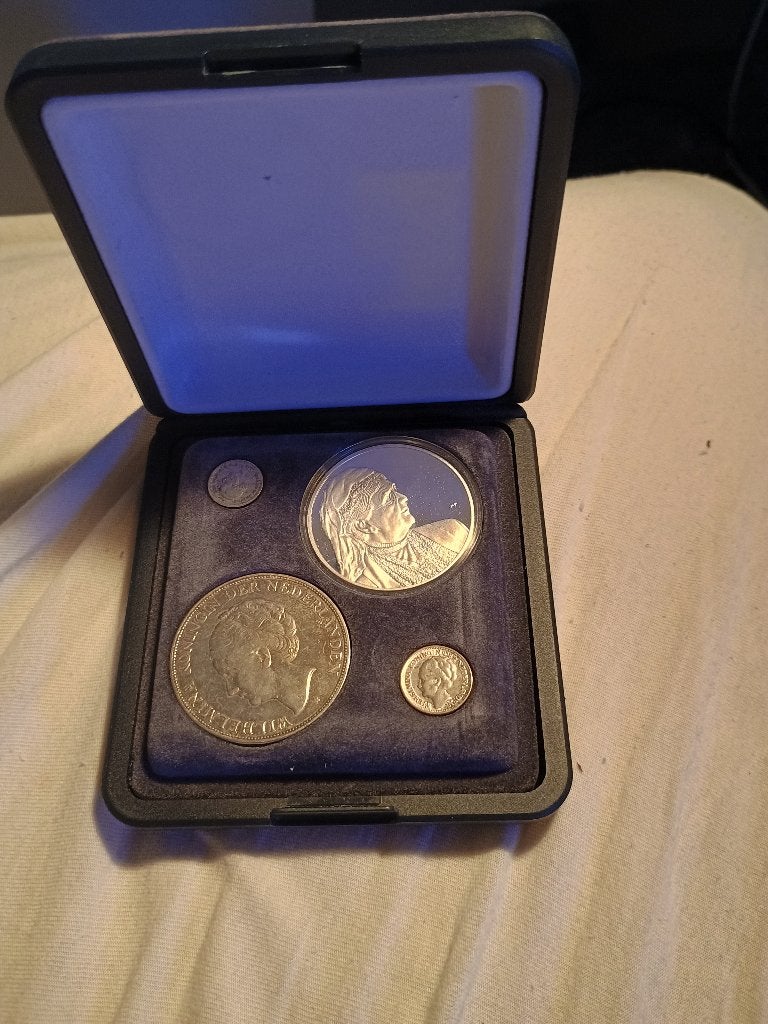 Wilhelmina zilverset, Postzegels en Munten, Munten | Nederland, Setje, Zilver, Ophalen of Verzenden, Koningin Wilhelmina