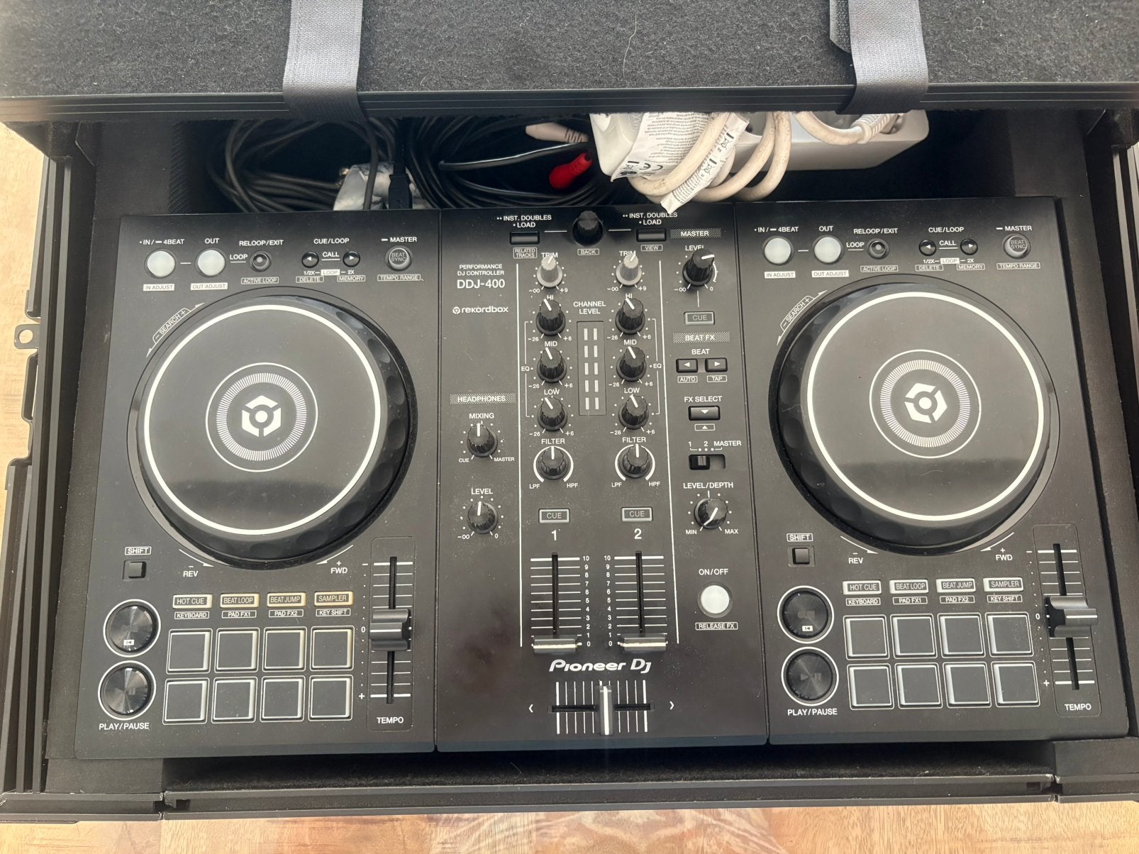 Dj controller pioneer DDJ-400 + flightcase, Ophalen, Zo goed als nieuw, Pioneer