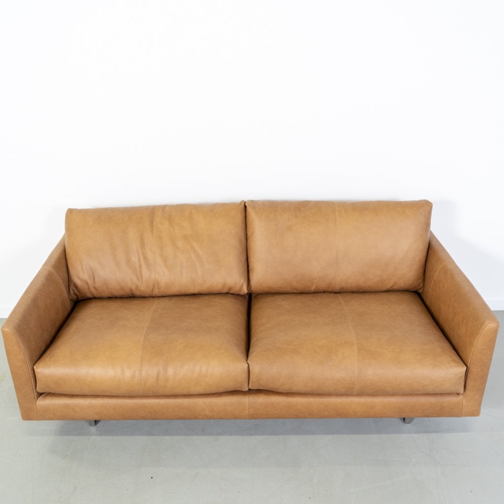 ACTIE! Montis Axel Bank 3-zits/190cm Buffaloleder - Cognac, Huis en Inrichting, Niet ingevuld, Zo goed als nieuw, Niet ingevuld
