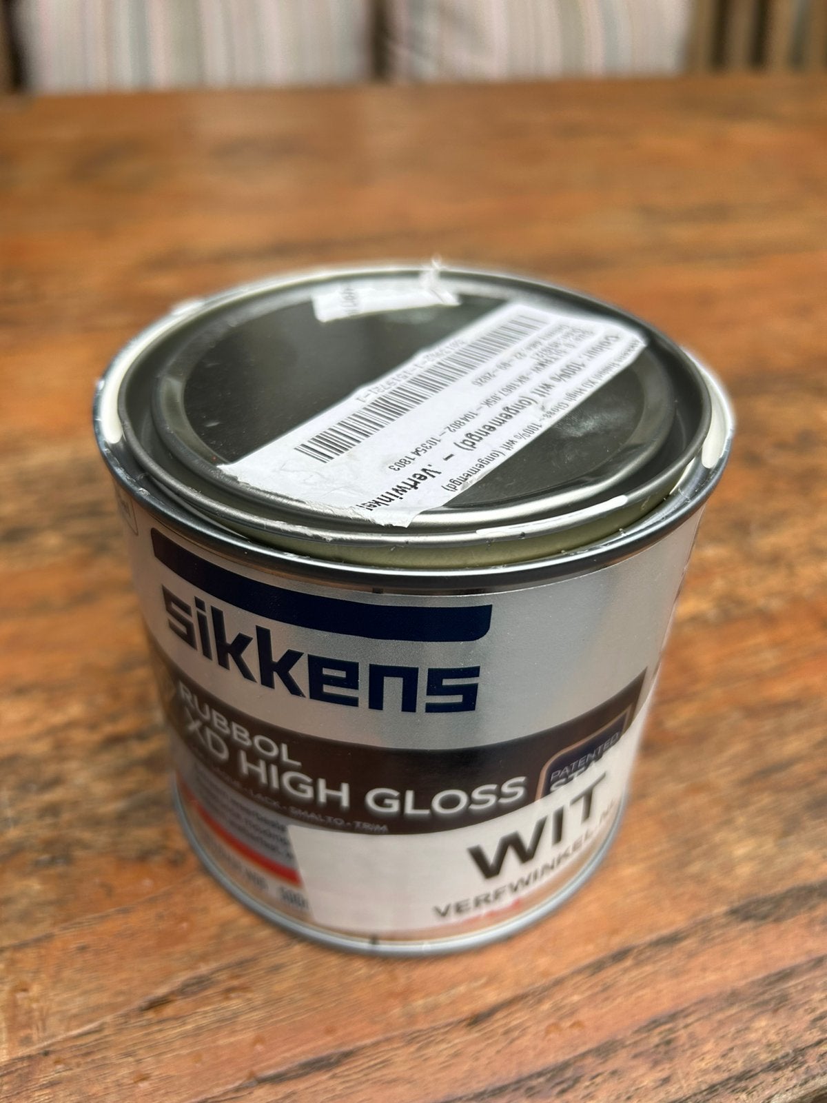 Sikkens Rubbol XD high Gloss wit, Ophalen, Zo goed als nieuw, Wit, Lak
