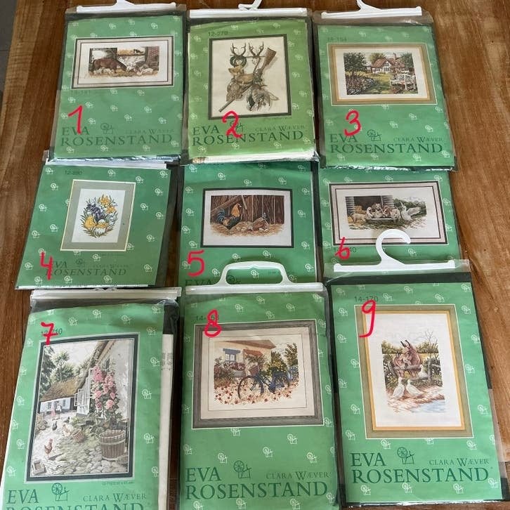 18 x Eva Rosenstand borduurpakketten / patronen 🧵🪡, Ophalen of Verzenden, Borduurpakket